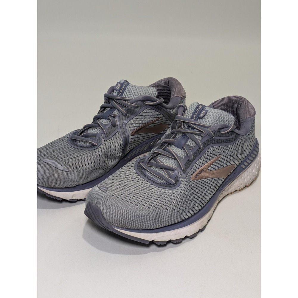 Brooks Women's Adrenaline GTS 20 Running Shoes, Gray, 12